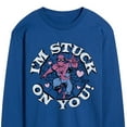 thumbnail image 3 of Marvel Spider-Man - Valentine I'm Stuck On You - Men's Long Sleeve Graphic T-Shirt, 3 of 5