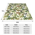 thumbnail image 3 of Bixox Fleece Blanket Jungle Animals Pattern Super Soft Double-Sided Microfiber Flannel Blanket for Sofa, Bed, Couch, Suitable for All Seasons - 40"x30", 3 of 5