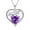 2.February Amethyst Purple, variant on Women Necklace for Mom Grandma Mother's Day Gifts, Heart May Birthstone Necklace Emerald Green 925 Sterling Silver Pendant Christmas Jewelry