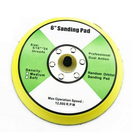 

1 - 6 Polishing Sanding Disc Backing Pads Hook And Loop For Pneumatic Sander