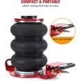 thumbnail image 5 of 3 Ton/6600 lbs Air Jack Pneumatic Jack, 3-5S Fast Lifting for Car Repair, Brass Valve, 5 of 7