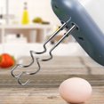 thumbnail image 6 of LITTLE HOME for Kenwood Hand Mixer Accessories - Stainless Steel Egg Beater Dough Blender Whisk Attachment for Kitchen Baking Cooking - Compatible Replacement Parts (17.5/21.5/18cm, Silver), 6 of 10