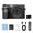 Black, variant on QueMer Lightweight 4K Digital Camera 18X 75MP Front Back Lens 9 Mode USB Charging Mobile Connection