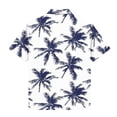 thumbnail image 4 of Atogsazn Kids Boys Hawaiian Floral Printed Shirts Children Casual Button Down Short Sleeve Shirt Beach Summer Tops White 9-10 Years Fashion, 4 of 8