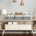 thumbnail image 3 of Ensemble de Paniers de Rangement en Sergé - 3 Pack, (Love, Live, Laugh), 3 of 7