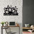 thumbnail image 4 of Craftnamesign Custom Sunflower Monogram Metal Wall Art LED Light, Sunflower Sign, Sunflower Decor, 4 of 5