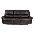 thumbnail image 1 of Top Grain Leather Power Reclining Sofa - Brown, 1 of 3