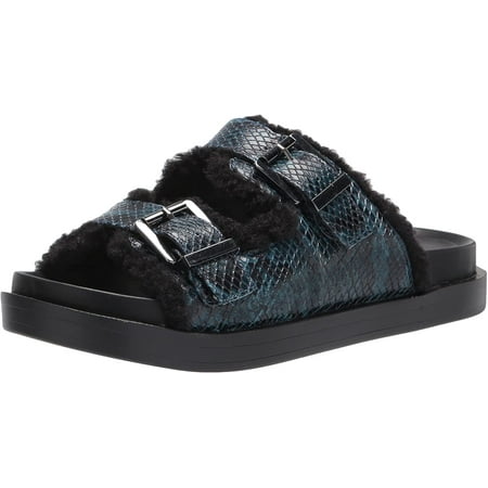 Aerosoles Womens Slide Sandal 8 Blue Snake