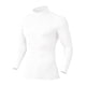 thumbnail image 2 of pstuiky Camisas para hombre de manga larga, Camiseta deportiva de manga larga con cuello alto, color liso, forro polar, cálida y elástica para hombre Tops de talla grande para hombre s, 2 of 5
