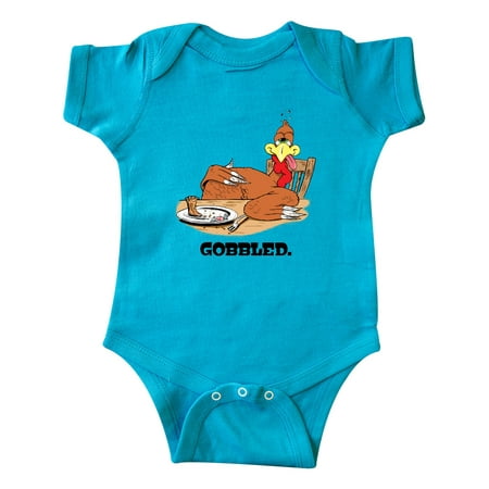 

Inktastic Stuffed Turkey Gobbled Gift Baby Boy or Baby Girl Bodysuit