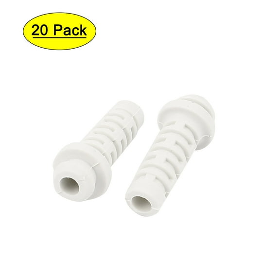 Rubber Strain Relief Cord Boot Protector Cable Sleeve 26x6x4mm 20pcs