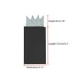 thumbnail image 3 of INSPIRE CHIC Men's Pocket Squares PreFolded Triangles On Card Suit Handkerchief Silver One Size, 3 of 4