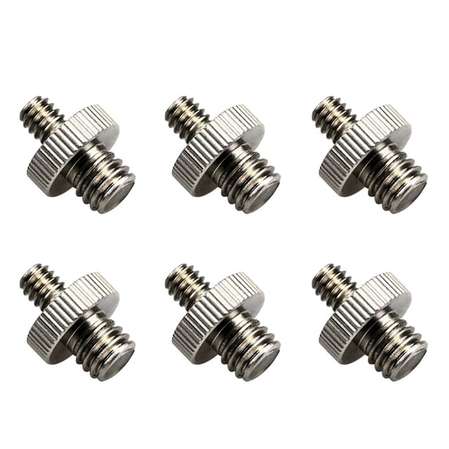 RUNROTOO 6Ud Adaptador De Tornillo Plateado Para Cámara Con Rosca Estándar