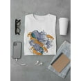 thumbnail image 3 of Blue Japanese Dragon Hand Drawn T-Shirt Men -Image by Shutterstock, Male 4X-Large, 3 of 4