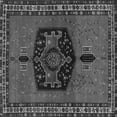 thumbnail image 1 of Ahgly Company Indoor Square Persian Gray Traditional Area Rugs, 4' Square, 1 of 1