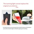 thumbnail image 3 of Universal Solar LED Light Car Fin Antenna Roof Tail Modified Light Belt Antenna Driving Safety Warning Light White, 3 of 5