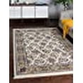 thumbnail image 3 of Unique Loom Narenj Textured Repeat Design Rug 10' x 13' Rectangle Ivory/Tan, 3 of 10