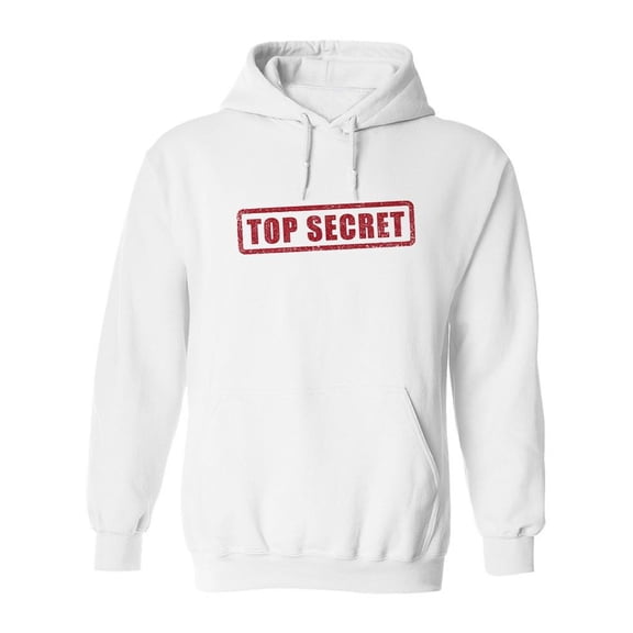 Top Secret Stamp Hoodie Men -Image by Shutterstock, Male Medium