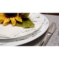 thumbnail image 4 of Crown Display™ Wedding Dinner Plate Combo, Includes 20 Premium Disposable 10" Dinner Plates 20 Salad/Dessert Plates, Food Grade Plastic Dinner Plates - Stone Design, 4 of 10
