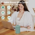 thumbnail image 5 of Topritt Portable Breast Milk Cooler Bottle, Mom Breastfeeding Outdoor Travel , 24 Hour 360°Continuous Cooling, 10oz Small Breastmilk Chiller, with 1 BPA Free Baby Bottles for Storage, 5 of 9