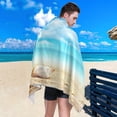 thumbnail image 5 of SKYSONIC Beach Towels 30"x60", Coral Seashell Starfish Camping Towels Summer Sand Beach Sand Free Beach Towel, Large Beach Towels Quick Dry Bath Travel Towels Pool Yoga Beach Mat for Men Women, 5 of 7
