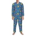 thumbnail image 3 of Zufioo Sailboat With Sailing Mens Pajamas Set, Mens Long-Sleeved Pajama and Pajama Pants,Pajamas Para Hombres,Men's Sleepwear-Medium, 3 of 7
