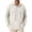 White, variant on Bxsruta Men's Pullover Shirts Long Sleeve Half Button Down Tops with Pockets Textured Casual Workwear