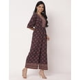 thumbnail image 5 of Moomaya Women's Printed Jumpsuit, V-Neck Wide Leg Loose Boho Style Jumpsuits, 5 of 9