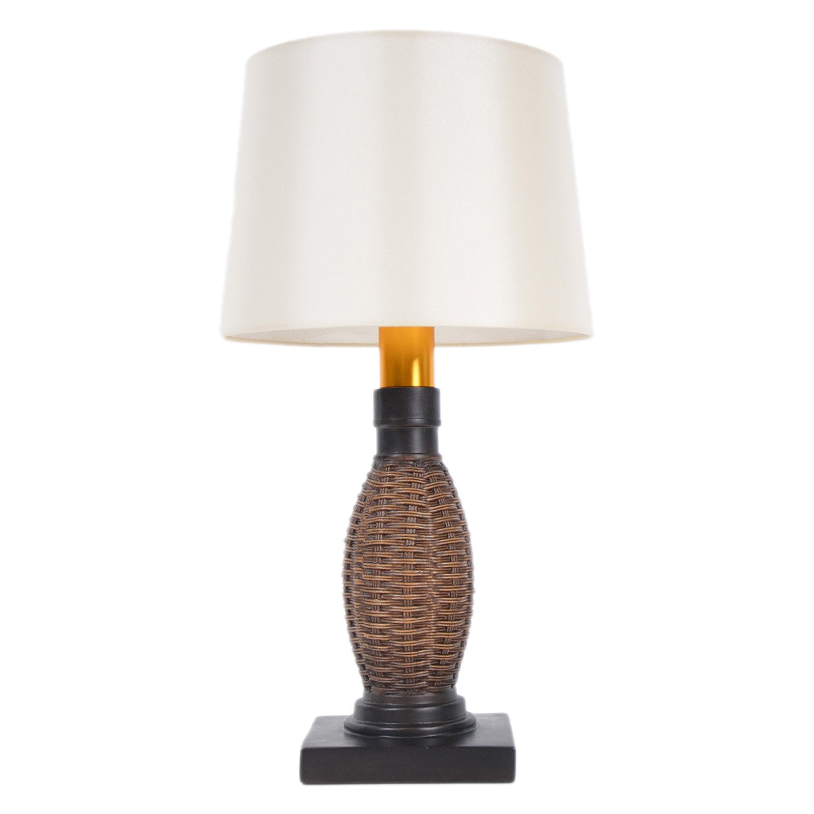 Torch Light AB-OW1313B Wireless All-Weather Table Lamp, Bronze, Wicker by Generic