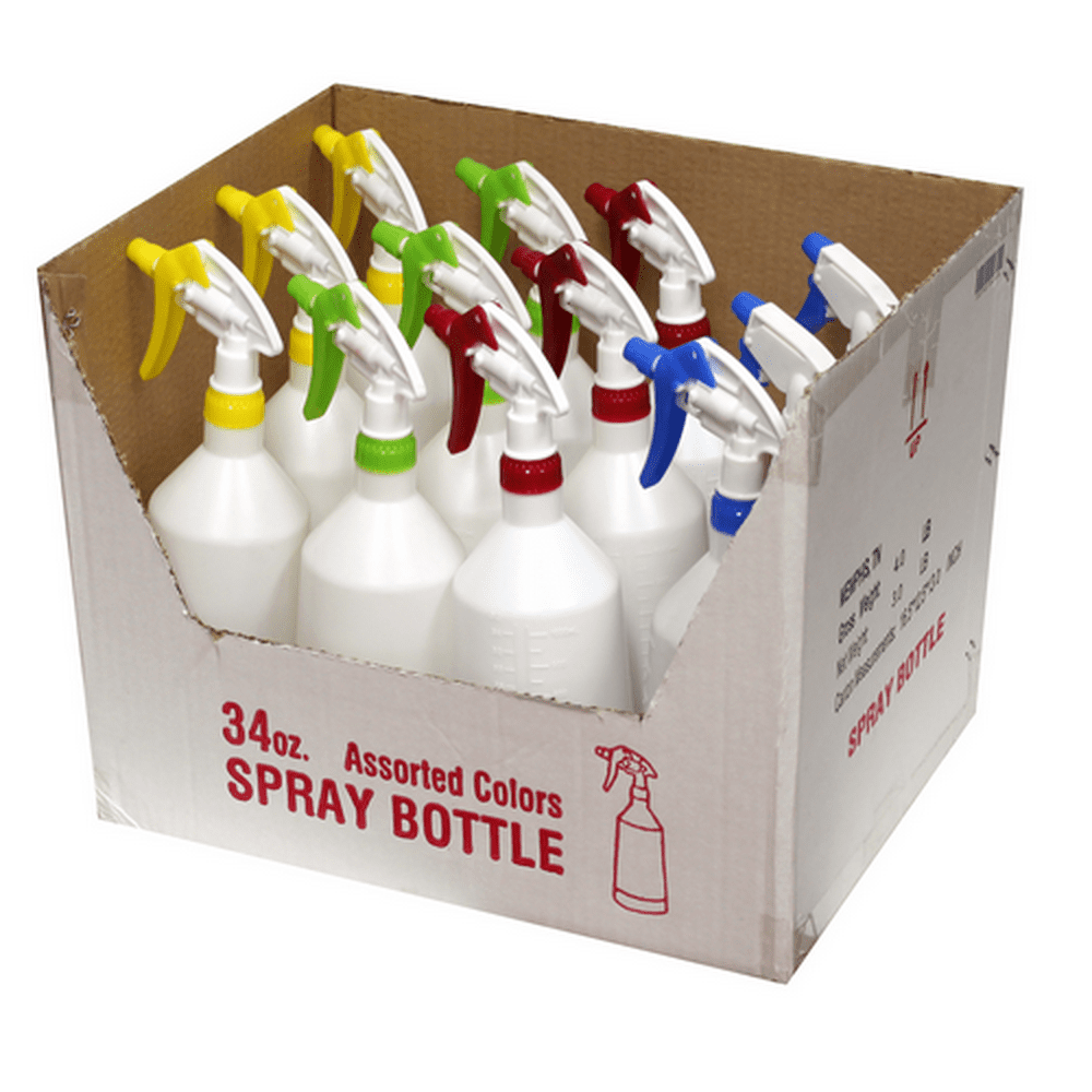SPRAY BOTTLE,34OZ PLASTIC