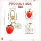 thumbnail image 2 of 4 llaveros de fresa con diseño de margaritas y fresas, accesorios decorativos para mujer., 2 of 5