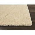 thumbnail image 3 of Malibu Shag Solid Cream Area Rug, 3 of 7