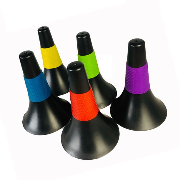 Soidarity Paquete de 5 marcadores deportivos, cono de ejercicio, baloncesto, fútbol, voleibol, pelota de tenis, práctica de conos Deportes y aire libre