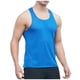 thumbnail image 2 of pstuiky Camisetas sin mangas para hombre, Camiseta deportiva informal de malla de color liso para hombre, holgada, con cuello redondo y forma de I Chaleco de hombre m, 2 of 6