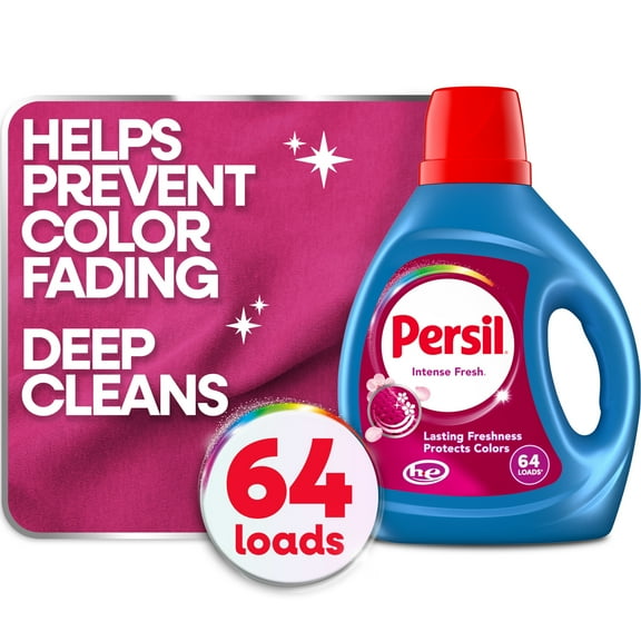 Persil Liquid Laundry Detergent, Intense Fresh, 84 fl oz, 64 Loads