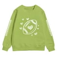 thumbnail image 3 of Gubotare Girl Crewneck Sweatshirts Toddler Baby Girl Boy Sweatshirt Long Sleeve Shirt Crewneck Sweater Top Fall Size 4T (Green,4 Years), 3 of 3