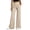 Beige #69, variant on Wide Leg Palazzo Pants for Women Elastic Waist Summer Work Trousers Straight Leg Dressy Pants with Pockets Teacher Outfits L