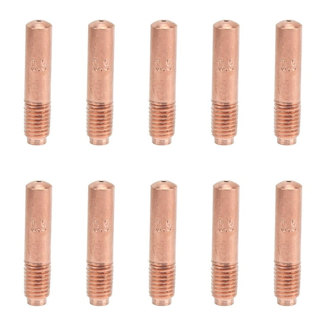 10Pcs Conductive Nozzles for MIG Welding Contact Tips Copper Small Accessories 0.9mm