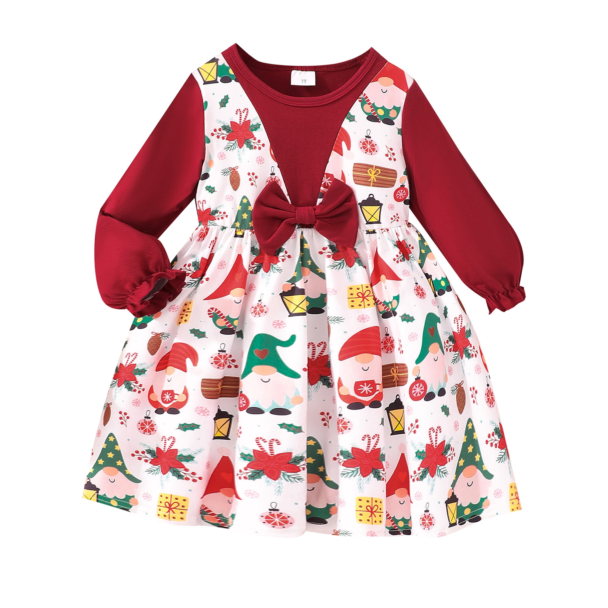 target infant christmas dresses Red Skirt Baby Girl Outfit SUNSIOM Girls Christmas Dress Vintage Santa Claus Print Round Neck and the airy tulle skirt creates an elegant Skirt Target Baby Girl Christmas