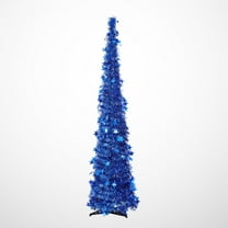 OUNONA  120 Cm Xmas Folding Christmas Tree Luxury Decoration Bright Color
