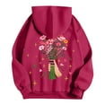 thumbnail image 2 of Women's Crewneck Hooded Sweatshirts Long Sleeve Hoodies Graphic Printed Lightweight Casual Loose Fit Fashion Tops 2025 with Pocket, 2 of 5