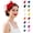 Green, variant on ibiyuan Kentucky Derby Fascinator for Women Sparkly Floral Decor Hairband Fashion Elegant Headpiece Suitable for Stage Performance Dance Show Holiday Celebration And Various Festive Activities