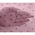 thumbnail image 4 of oneOone Viscose Chiffon Fabric Dot & Face Dog Print Fabric BTY 42 Inch Wide, 4 of 4