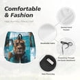 thumbnail image 4 of Bixox Women's Hawaiian Swimming Lion pattern 2 in 1 Running Shorts - Lightweight Athletic Workout Gym Yoga Shorts Liner with Pockets - Small, 4 of 5