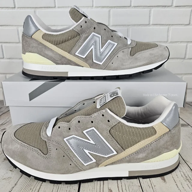 ? New Balance Made in USA 996 Core Grey White Sneakers Men's Size 12 U996GR ?