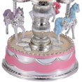 thumbnail image 3 of Caja de música Karussell con 3 caballos que brillan en la oscuridad para regalo de cumpleaños para niños, hogar Feliz Sencillez, 3 of 3