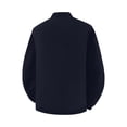 thumbnail image 4 of Domuza Bomber Jackets for Men Casual Trendy Lightweight Windbreaker Zip Up Varsity Jackets Spring Fall Retro Softshell Loose Fit Coat with Pockets - Dark Blue XL, 4 of 4