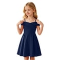 thumbnail image 7 of Kiijoy Girls Off Shoulder Party Dress Evening Gown Birthday Pageant Dresses, Sizes 6-14, 7 of 7