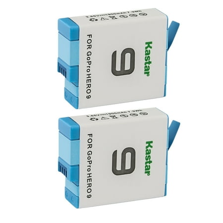 Kastar 2-Pack Rechargeable Replacement Batteries Replacement for Original GoPro Hero9 Black Edition GoPro Hero 9 Black Edition Go Pro 9 Edititon Action Camera GoPro HERO9 HERO 9 GoPro ADDBD-001