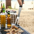 thumbnail image 2 of GadgetVLot 1 pcs stainless steel plastic portable barbecue tool big meat fork outdoor barbecue fork, 2 of 8